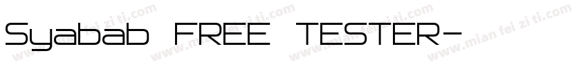 Syabab FREE TESTER字体转换